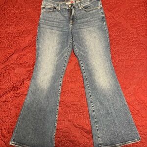 Lucky Brand Medium Blue Mid-Rise Flare Jeans